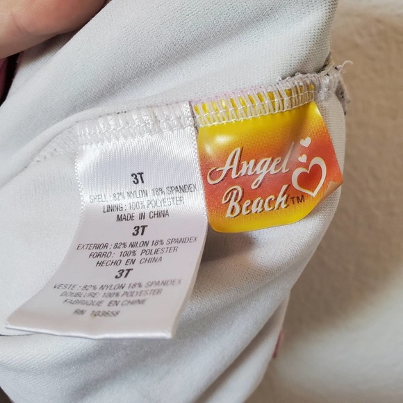 Angel Beach Animal Print Girls Swimsuit Size 3T - Picture 8 of 8